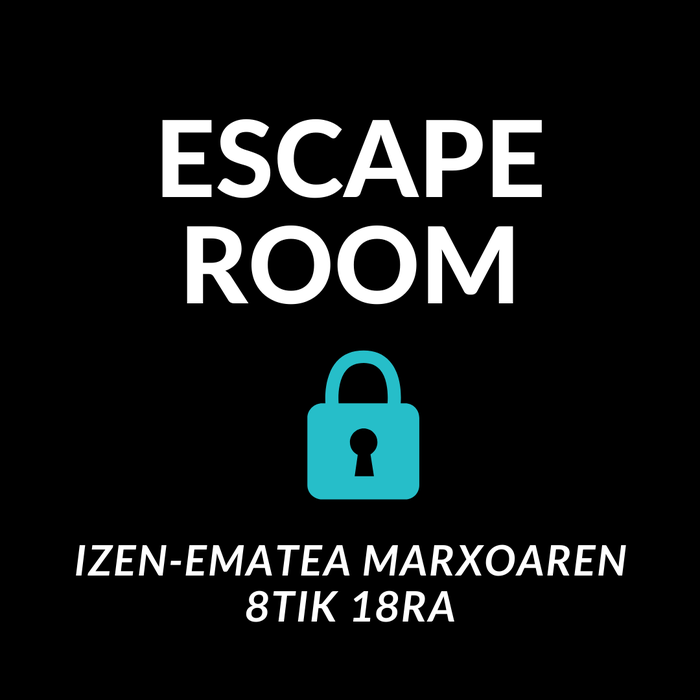 Escape Roomerako izen-ematea zabalik