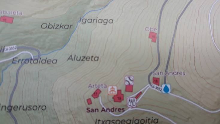 Soraluzeko toponimoen mapa berria