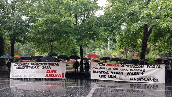 Autobus-gidarien segurtasun falta salatu dute