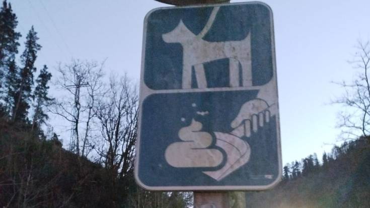 Bidegorrian ere txakurrak lotuta