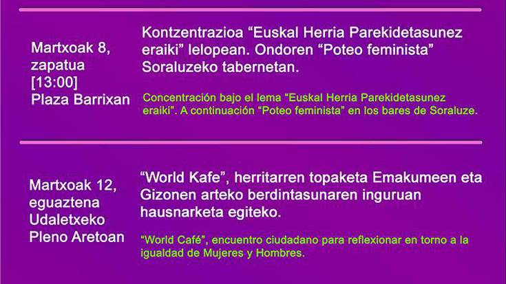 â€œEuskal Herria parekidetasunez eraikiâ€ lemapean elkarretaratzea bihar, 13:00etan
