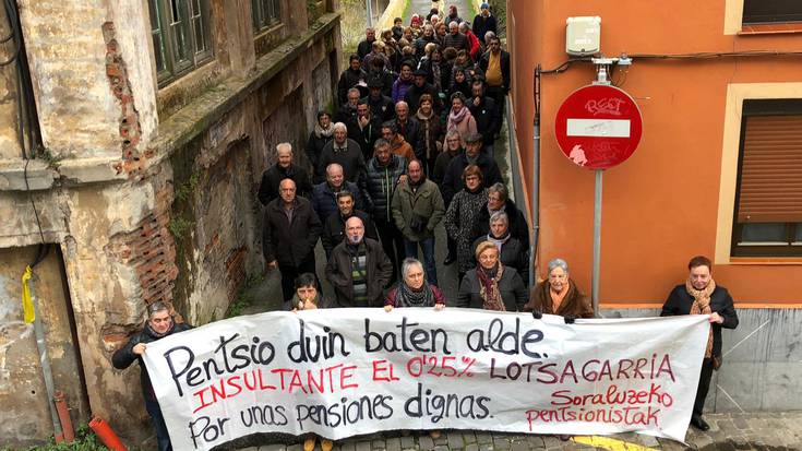 Urtea agurtu aurretik ere, pentsioak aldarri