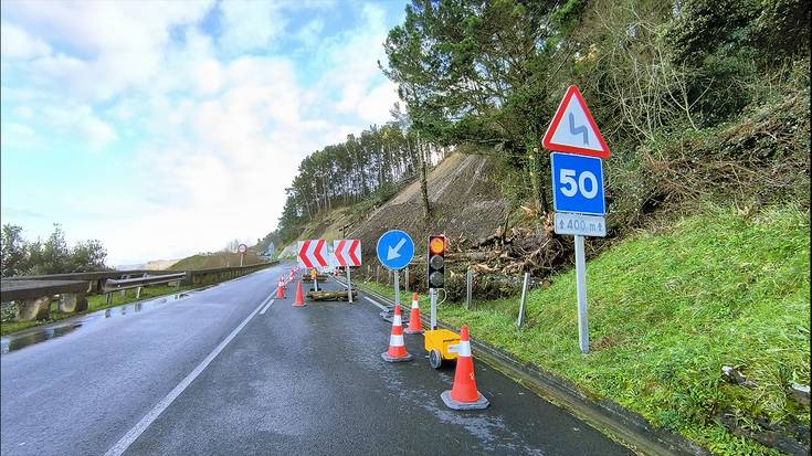 N-634ko zirkulazioa errei bakarrera mugatuta egongo da Deba eta Itziar artean, maiatzera arte