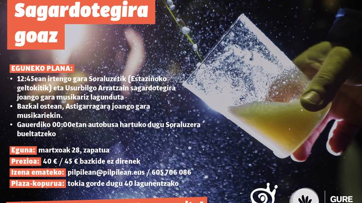 Sagardotegira joateko plana antolatu dute herriko hiru taldek