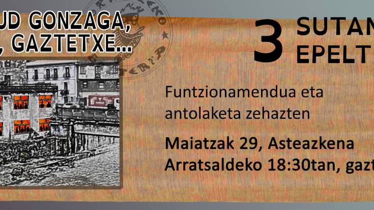 Funtzionamendua eta antolaketa zehazten. Maiatzak 29, 18:30ean.