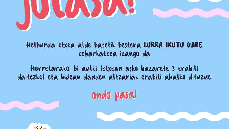 Ludotekako proposamena | Apirilak 16