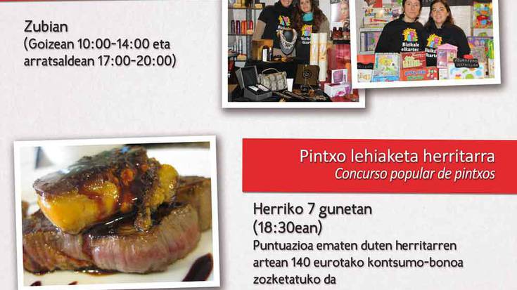 Azoka eta pintxo lehiaketa egingo dira zapatuan Bizikalek antolatuta