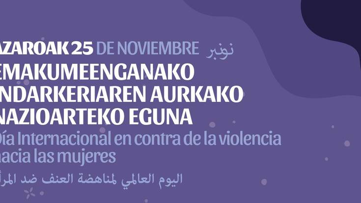 Emakumeen aurkako indarkeriaren kontrako nazioarteko egunaren harira, adierazpen instituzionala eta elkarretaratzeko deia