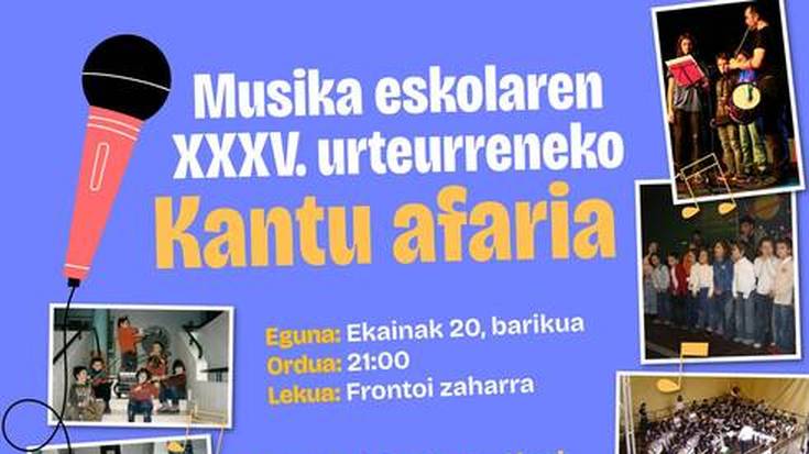 Kantu-afaria ekainaren 20an Frontoian