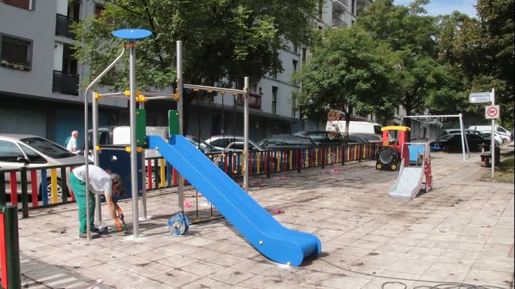 Zabuak ailegatu ahala bukatuko dituzte parkeak zaharberritzeko lanak
