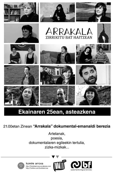 Arrakala, hetero-arauaren gaineko dokumental estreinatu berria proiektatuko dute (Komite Arroxa)