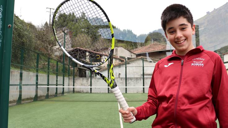 Eskolarteko Tenis Txapelketako finalerdia jokatuko du Ander Gallardok bihar