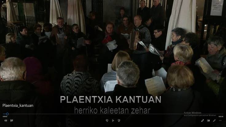 Kantu kalejira: "Plaentxia Kantuan".