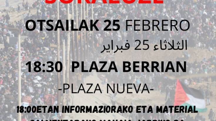 SOS PALESTINA elkarretaratzea