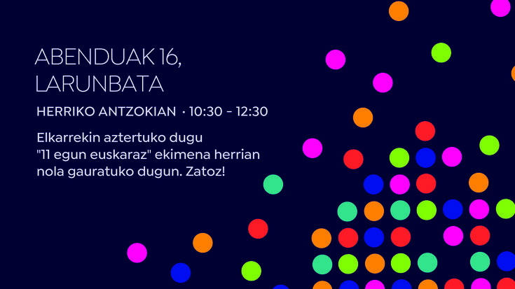 Batu Sutondora jardunaldiak zapatuan Euskaraldia zela garatu aztertzeko