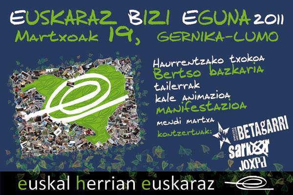 Euskaraz Bizi Egunera joateko autobusa antolatu dute