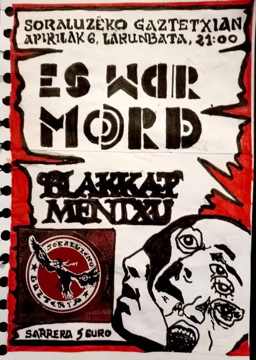 Kontzertuak Gaztetxean: Es War Mord eta Blakkat Mentxu