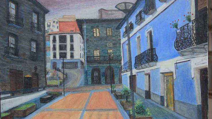 Angel de la Torreren margoak otsailaren 22a bitartean kiroldegian ikusgai