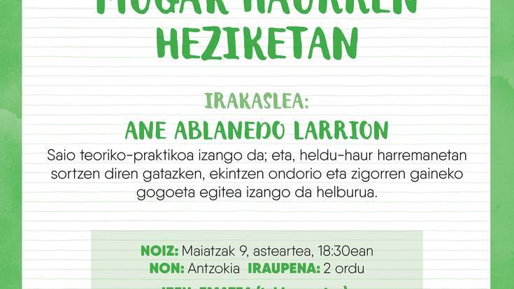 Eskola Herritarraren 2.formazio saioa, “Askatasuna eta mugak haurren heziketan”