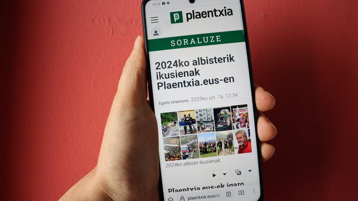 Ia milioi erdi bisita izan ditu 'Plaentxia.eus'-ek