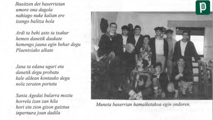 Santa eskeak, argazkitan
