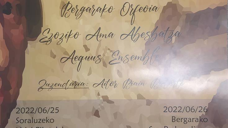Musika: Abesbatzaren kontzertua