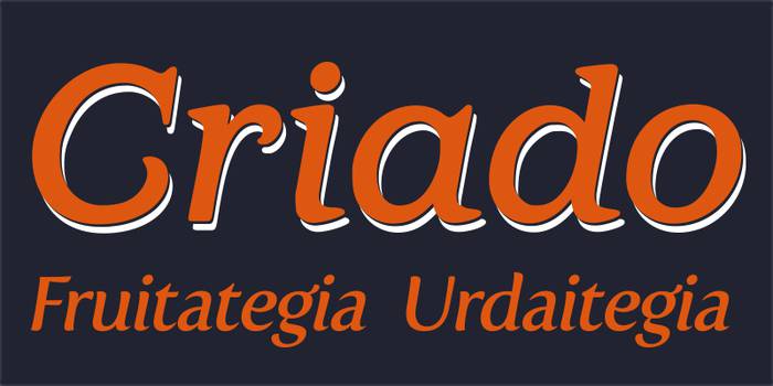 Criado frutadenda logotipoa
