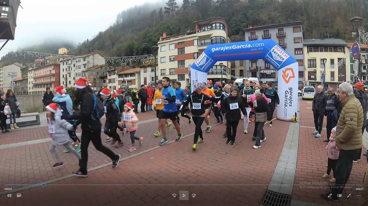 San Silvestre lasterketa bideoan