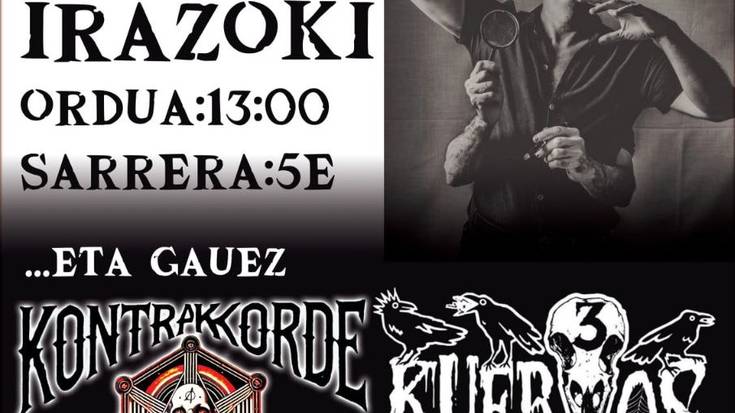 Kontzertua: Joseba Irazoki eta Eskoriatzako punkiak