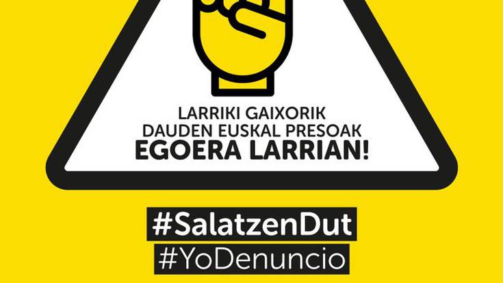 Gaixo dauden presoen aldeko manifestaziorako autobusa
