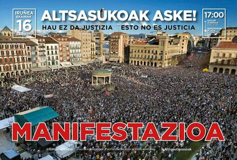 Iruñeko manifestaziora joateko autobusa antolatu dute Soraluzetik