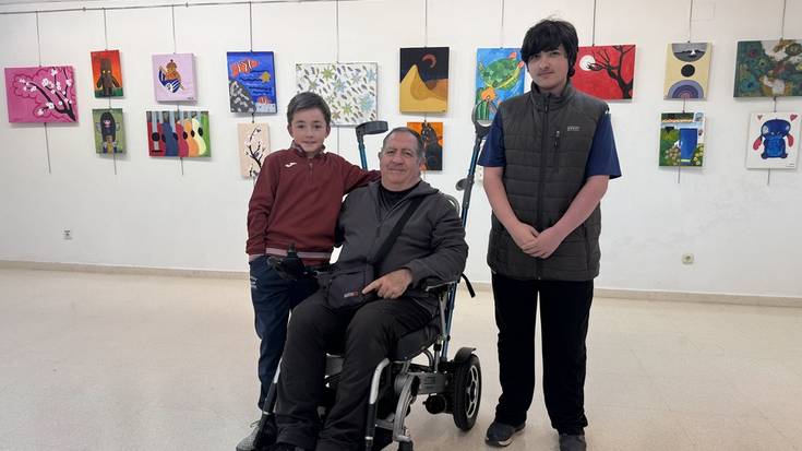 Krabelin pintura eskolako artisten lanak ikusgai