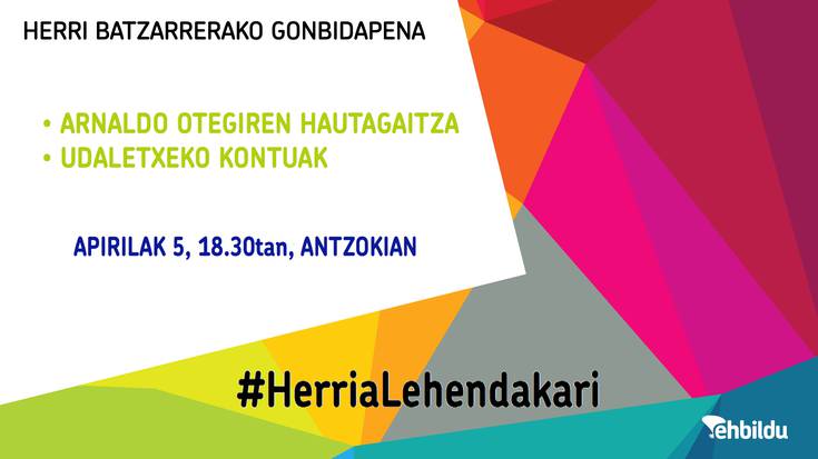 Asteartean, apirilak 5, 18.30tan batzarra antzokian