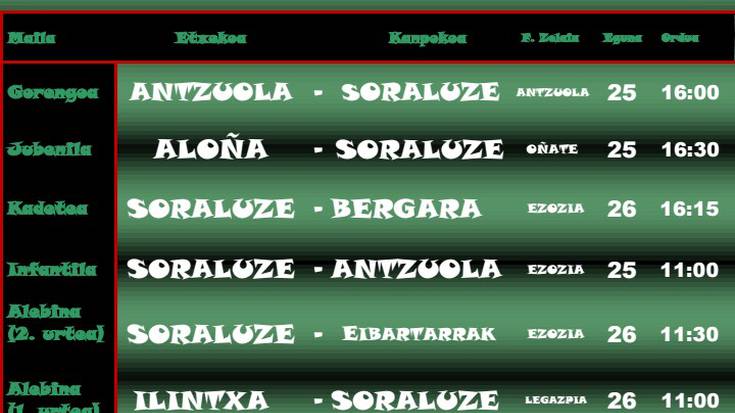 astebururako karteldegia