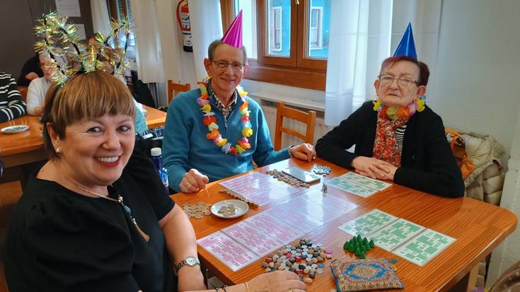 Bingoan, baina mozorrotuta eta txokolatadarekin