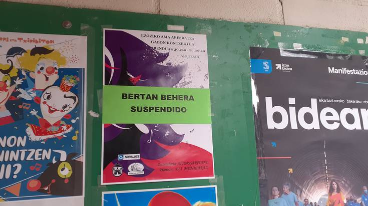 Bertan behera geratu da abesbatzaren kontzertua