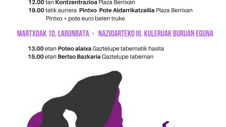 EMAKUMIOK* PLAZARA, BORROKARA ETA DANTZARA !