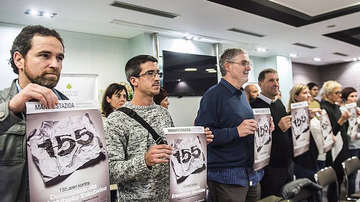 Autobusa antolatu dute herritik 155.aren kontrako manifestaziora joateko 