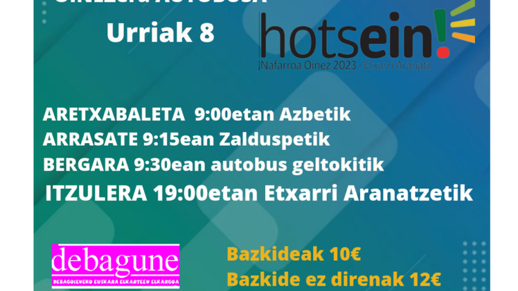 Nafarroa Oinezera joateko autobusa